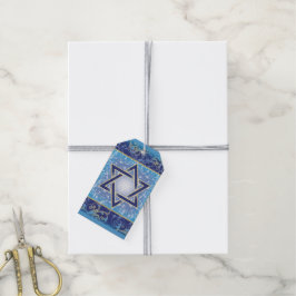 Etiqueta Para Presente Hanukkah Gift Tags, Estrela de David