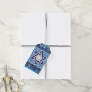 Etiqueta Para Presente Hanukkah Gift Tags, Estrela de David