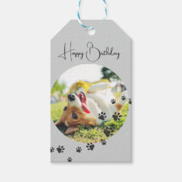 Etiqueta Para Presente Happy Birthday from Your Furry Friend 2 Photos  