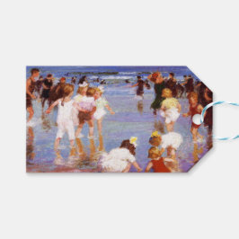 Etiqueta Para Presente Happy Days at Beach (por E.H. Potthast)
