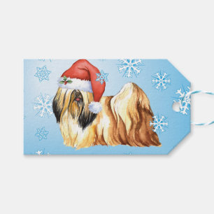 Etiqueta Para Presente Happy Howlidays Lhasa Apso