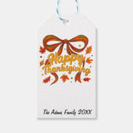 Etiqueta Para Presente Happy Thanksgiving personalized gift tag