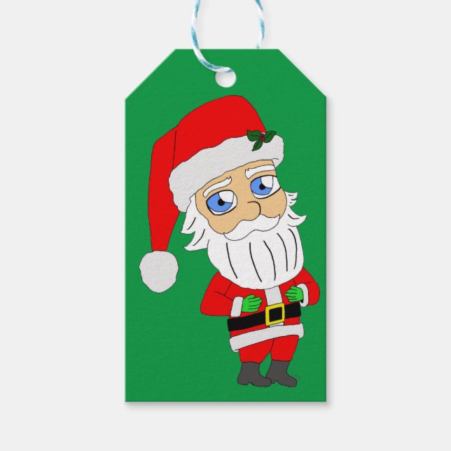 Etiqueta Para Presente hashi santa claus presentes (Frente)