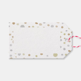 Etiqueta Para Presente Hattie Confetti Watercolor Dots Gift Tag