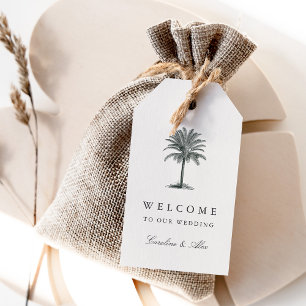 Etiqueta Para Presente Havana Palm Wedding Welcome