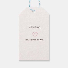 Etiqueta Para Presente Healing Looks Good On Me Aesthetic Quote