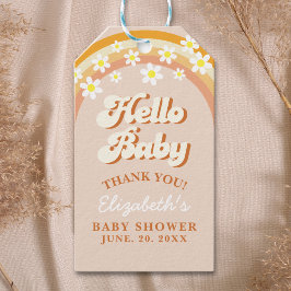 Etiqueta Para Presente Hello Baby Cute Groovy Baby Shower