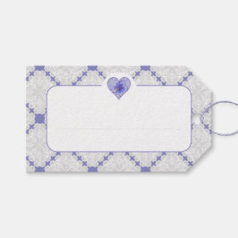 Etiqueta Para Presente Hibiscus & lace BLUE