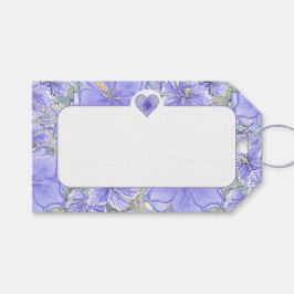 Etiqueta Para Presente Hibiscus & lace BLUE