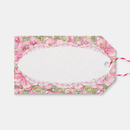 Etiqueta Para Presente Hibiscus & Lace PINK