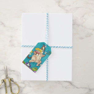 ETIQUETA PARA PRESENTE HISS N' FITZ CAT NO FATO DE ANIVERSÁRIO, BOLO E CA