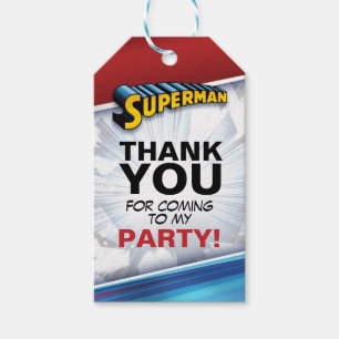 Etiqueta Para Presente HISTÓRIAS EM QUADRINHOS DC Superman - Aniversá