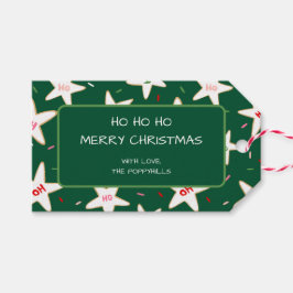 Etiqueta Para Presente Ho Ho Ho Star Cookie Christmas