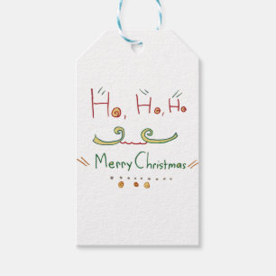Etiqueta Para Presente HO HO HO Tag do presente do Feliz Natal
