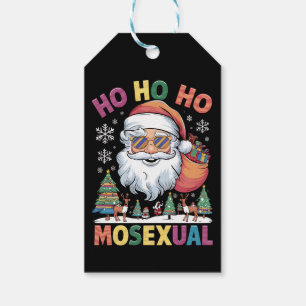 Etiqueta Para Presente Ho Ho Homossexual Papai noel de Natal
