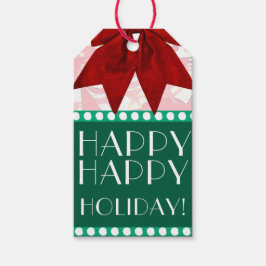 ETIQUETA PARA PRESENTE HOLIDAY ART DECO