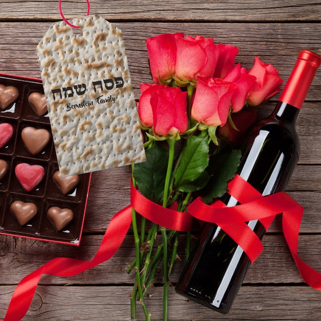 Etiqueta Para Presente Holiday Hebraw Happay Passover Matzah (Criador carregado)