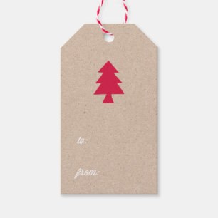 Etiqueta Para Presente Holiday Kraft