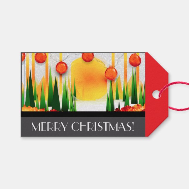 ETIQUETA PARA PRESENTE HOLIDAY SUNSHINE WITHIN THE PINES :) (Frente (horizontal))