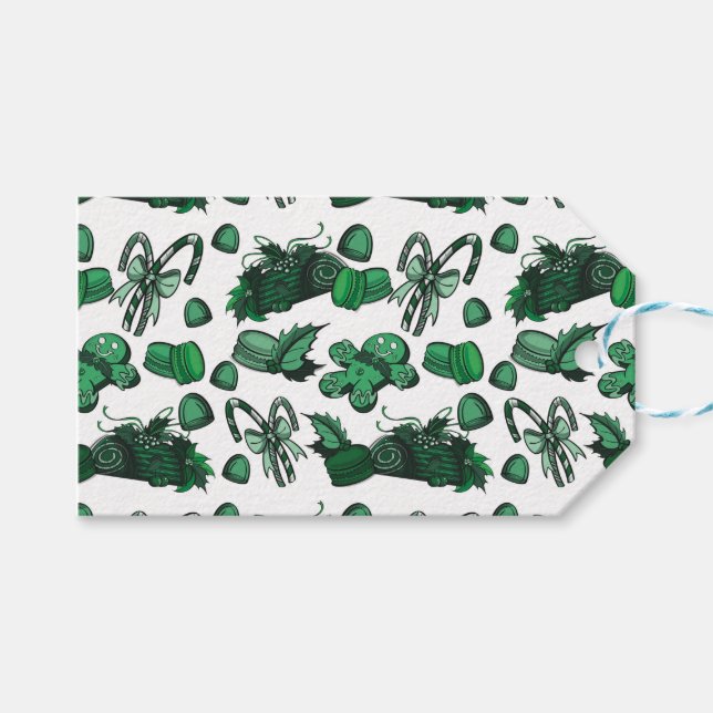 Etiqueta Para Presente Holiday Sweets- Mint (Solid) (Frente (horizontal))