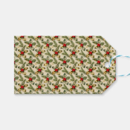 Etiqueta Para Presente Holly and Evergreens