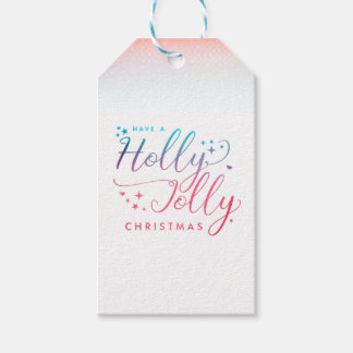 Etiqueta Para Presente Holly Jolly etiqueta de presente de Natal