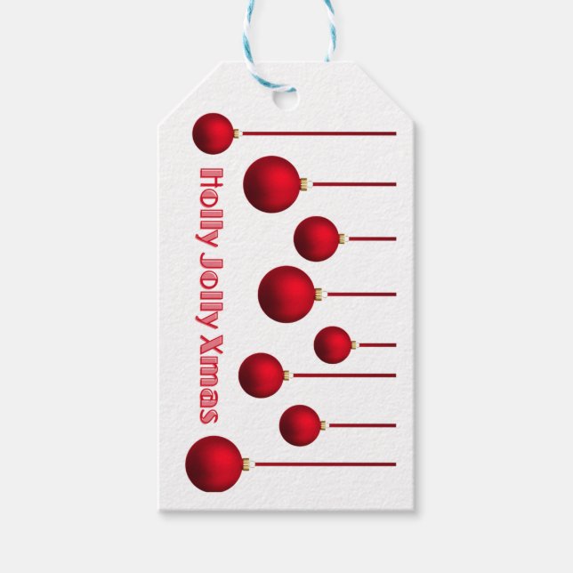 Etiqueta Para Presente Holly jolly xmas (Frente)