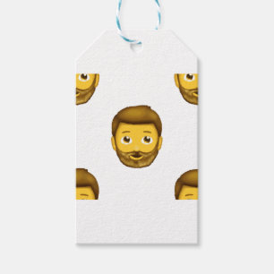 Etiqueta Para Presente homem barbudo emoji
