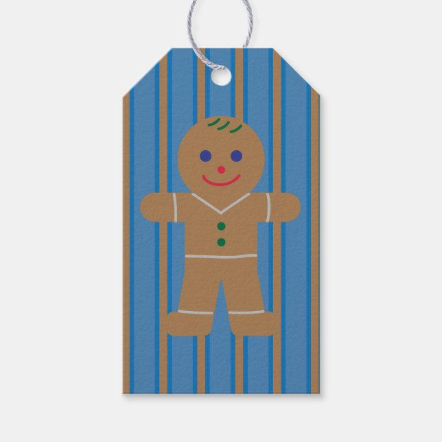 Etiqueta Para Presente Homem de Biscoito (Frente)