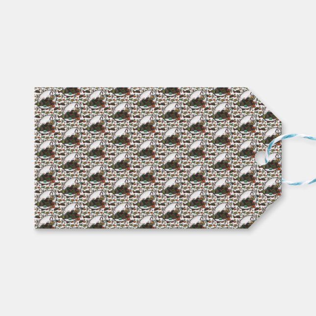 Etiqueta Para Presente Homem de Pão de Mel (Frente (horizontal))