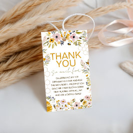 Etiqueta Para Presente Honey Bee Wildflower Favor Thank You Tags