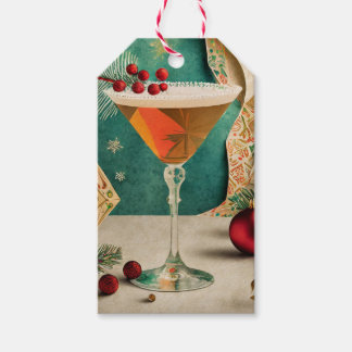 Etiqueta Para Presente Hora de Felicidade do meio século do Cocktail