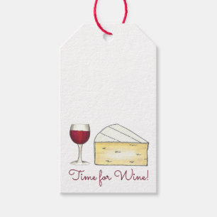 Etiqueta Para Presente Hora do Vinho Vermelho + Etiqueta de presente de q