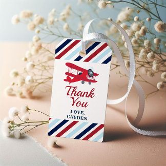 Etiqueta Para Presente Hora do Voo Avião Aniversário