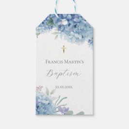 Etiqueta Para Presente Hortênsia floral Batismo