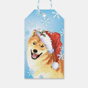 Etiqueta Para Presente Howlidays feliz Shiba Inu
