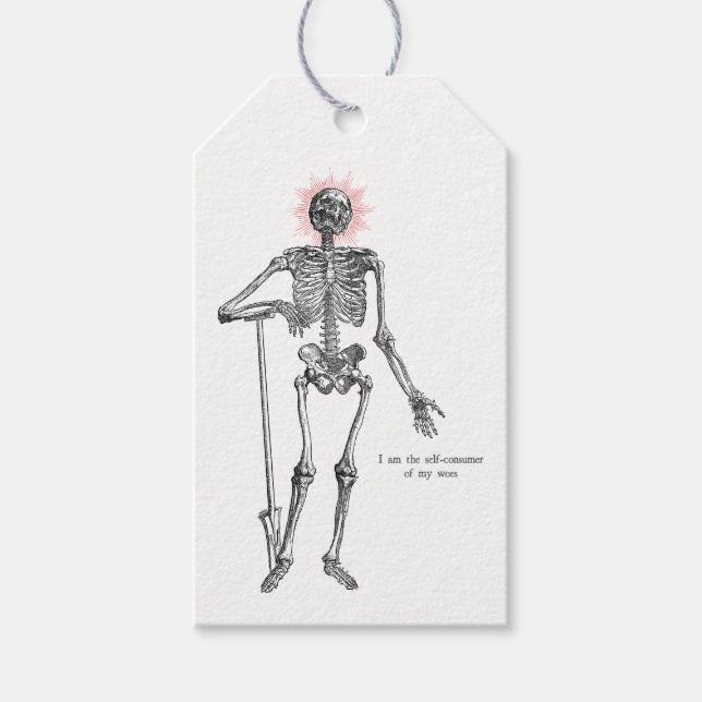 Etiqueta Para Presente I am Skeleton! Heart Sticker (Frente)