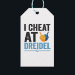 Etiqueta Para Presente I Cheat at Dreidel Funny Jewish Game Holiday Gift<br><div class="desc">chanukah, menorah, hanukkah, dreidel, jewish, Chrismukkah, holiday, latkes, christmas, </div>