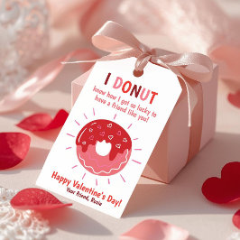 Etiqueta Para Presente I Donut Know How Lucky Valentine Gift Tag