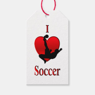Etiqueta Para Presente I Heart Soccer