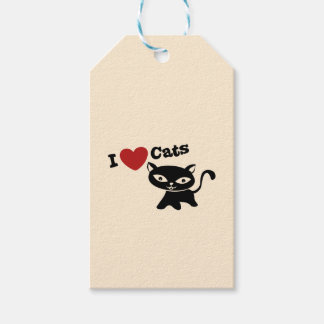 Etiqueta Para Presente I Love Cat