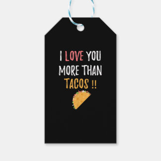 Etiqueta Para Presente I Love You More Than Tacos Playful Boyfriend Gift