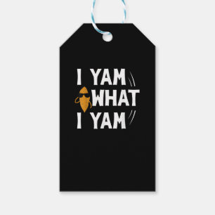 Etiqueta Para Presente I Yam What I Yam Design - Doce Potato Lover Desig