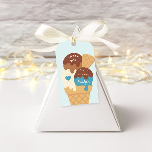 Etiqueta Para Presente Ice Cream Sundae Kids Birthday Thank You Favor