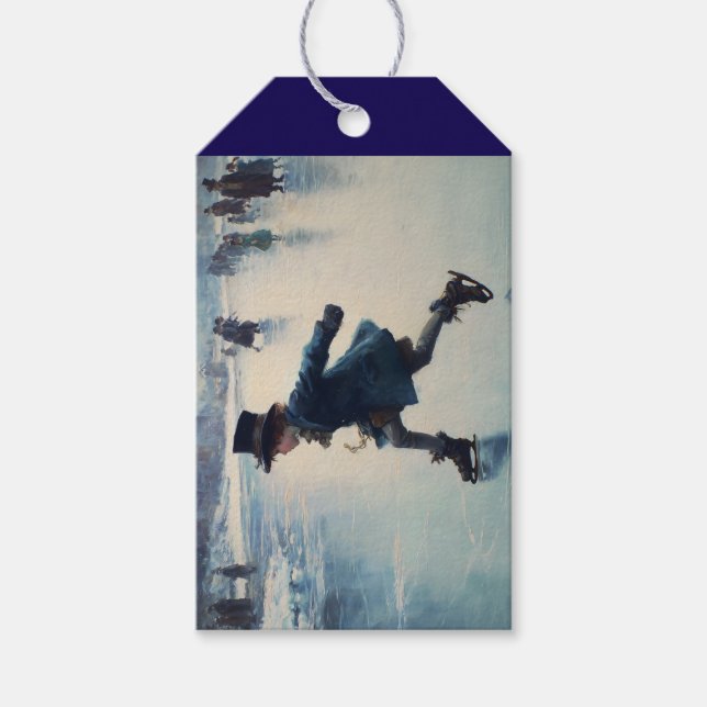 Etiqueta Para Presente Ice Skating (Frente)