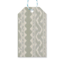Ikat de Sage Suave em Pequena Escala sobre Creme