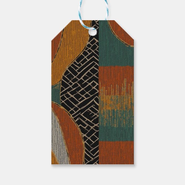 Etiqueta Para Presente Ilha Caribe Africana de Luxo sofisticada (Frente)