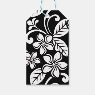 ETIQUETA PARA PRESENTE ILHA PLUMERIA (PRETO)