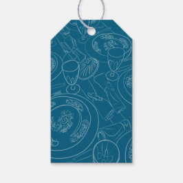 Etiqueta Para Presente Illustrated Brunch Gift Tag