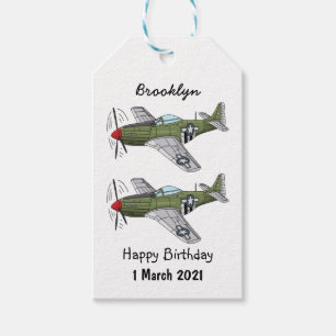 Etiqueta Para Presente Ilustração de desenho de avião militar